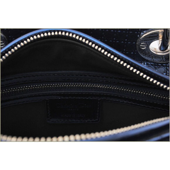 Dior Diorissimo Tote Bag Metallic Blue - Picture 4 of 5